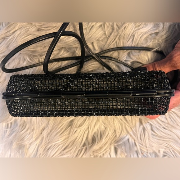 YSL Brass Lambskin Monogram Cassandre Cage Bag Black - Picture 6 of 11